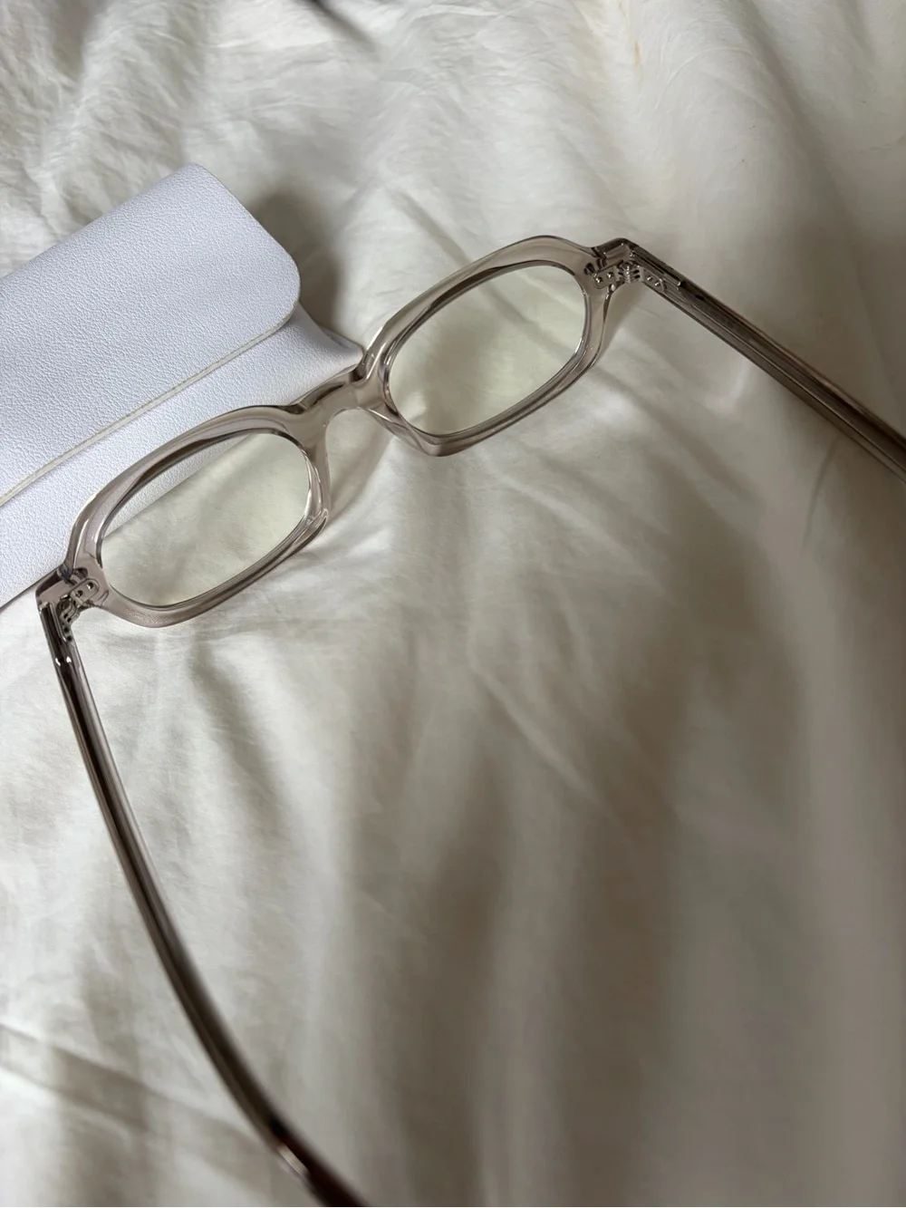 Akita Psyche Smoke Gray Rectangular Glasses